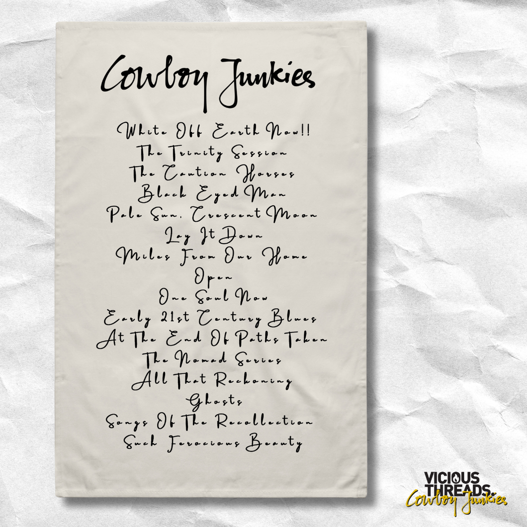 Cowboy Junkies Discography Tea Towel