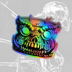 FATWF DATA DOOM HOLOGRAPHIC STICKER