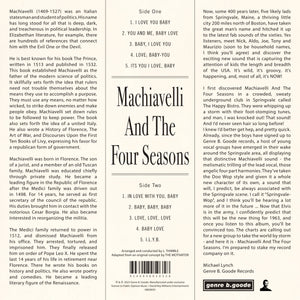 MACHIAVELLI AND THE FOUR SEASONS  - A DIFFERENT COLOURED VINYL