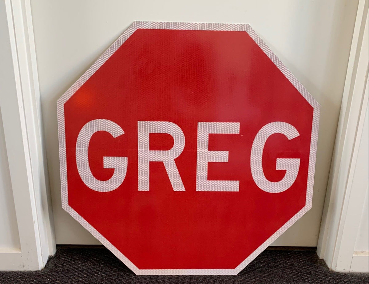 Greg Sign TISM - GREG! The Stop Sign!! (small) – viciousthreadsstore