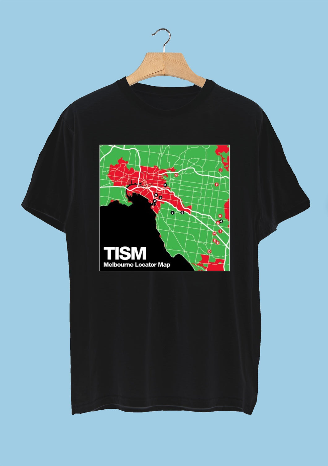 TISM - LOCATOR MAP - SMALL SIZE ONLY - LTD EDITION