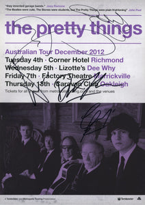 The Pretty Things Signed Poster 2012