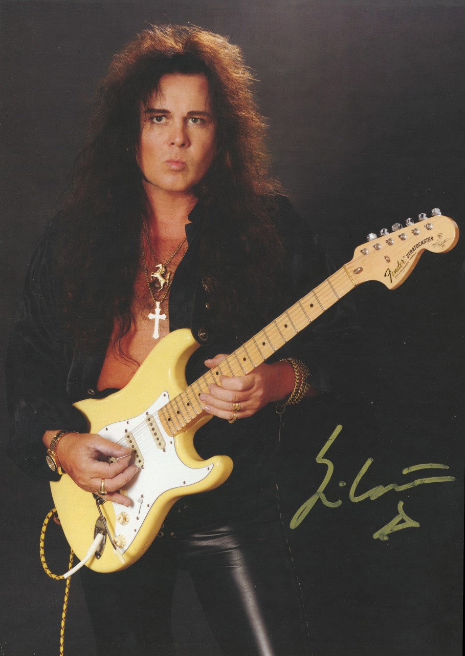 Yngwie Malmsteen Signed Poster 2016