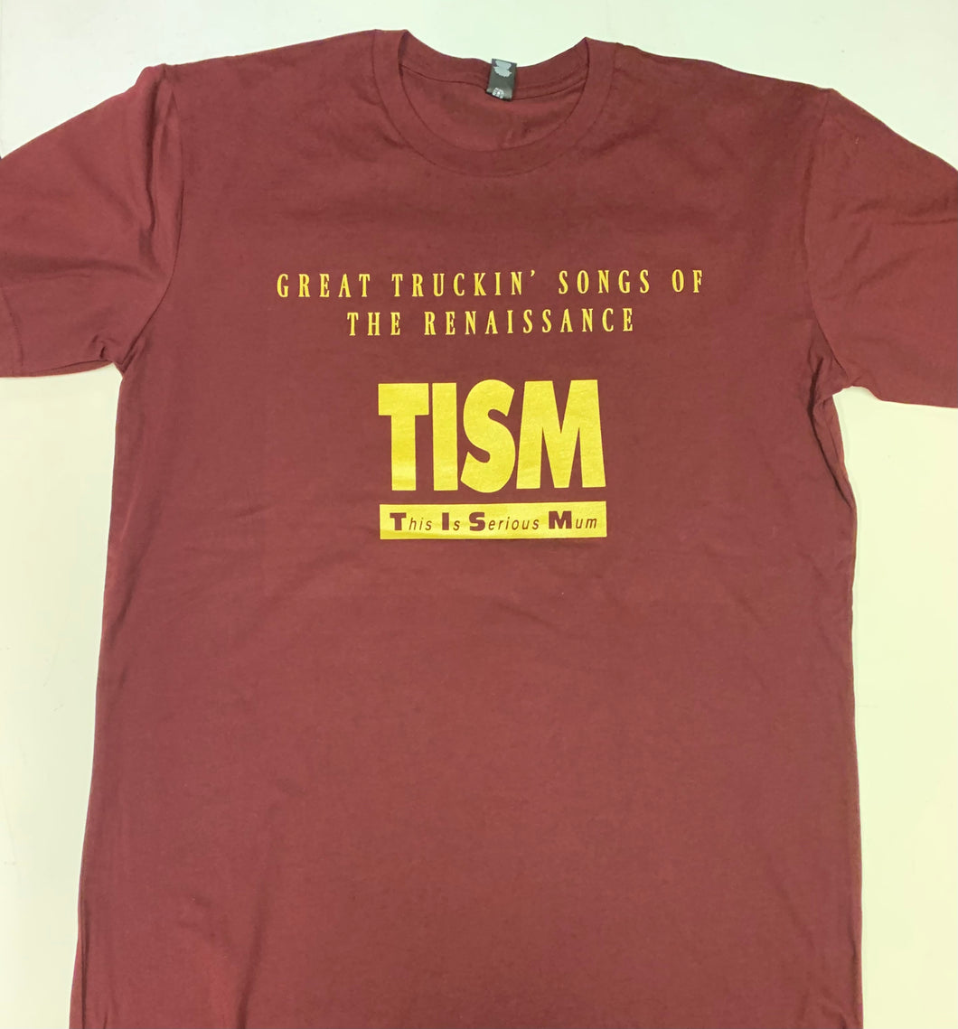 TISM - GREAT TRUCKIN' SONGS - BURGUNDY T-SHIRT